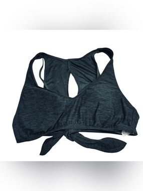 Merona Heather green  Tie back Bikini Top Keyhole Back Sporty Crop M